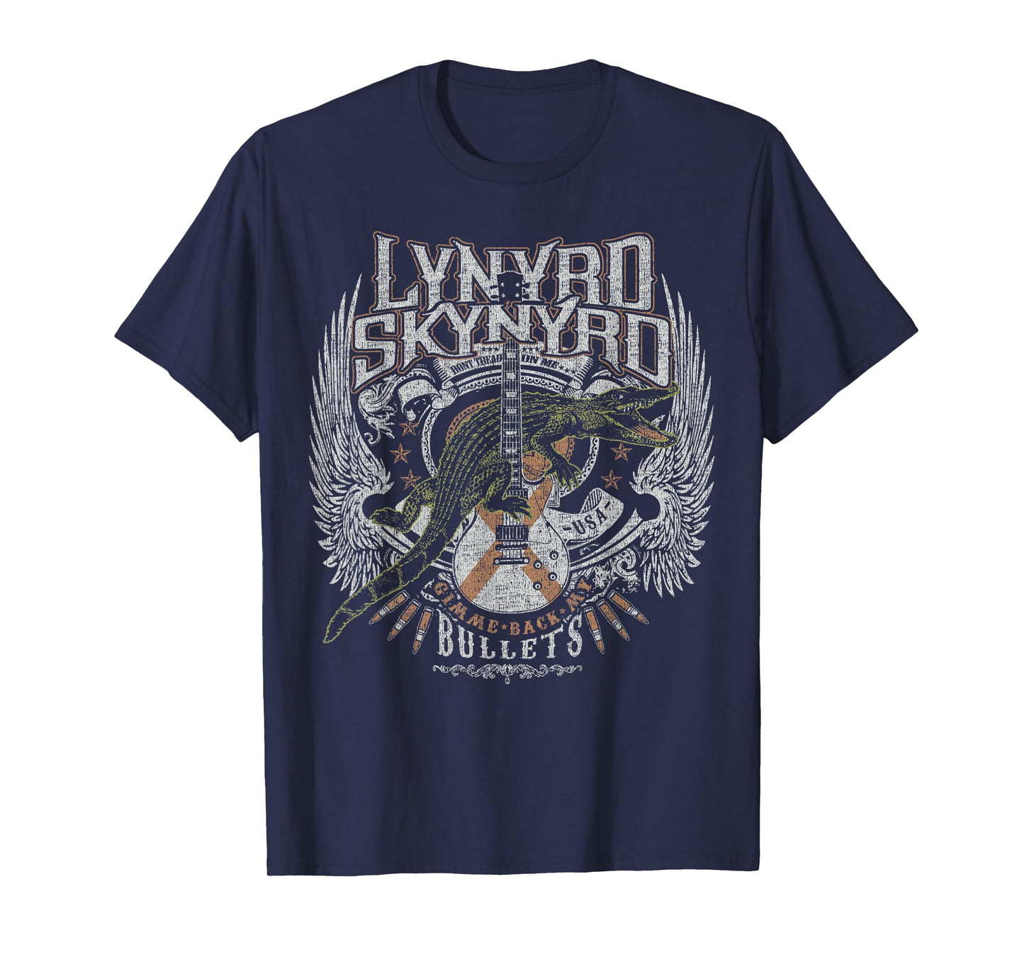 Lynyrd Skynyrd Croc Rock Bullet Tread On Me Country Southern T-Shirt