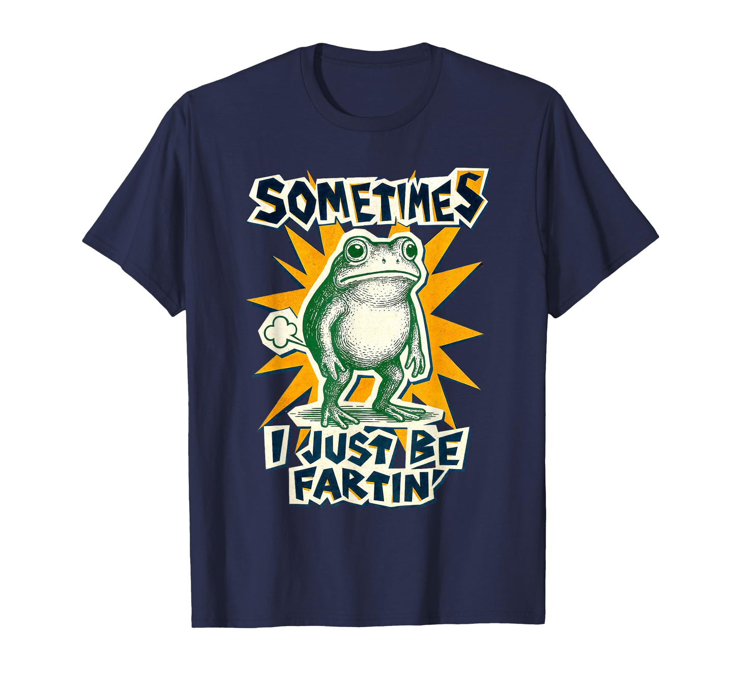 Sometimes I Just Be Fartin' Frog DIY Collage Poster Tee Kids T-Shirt