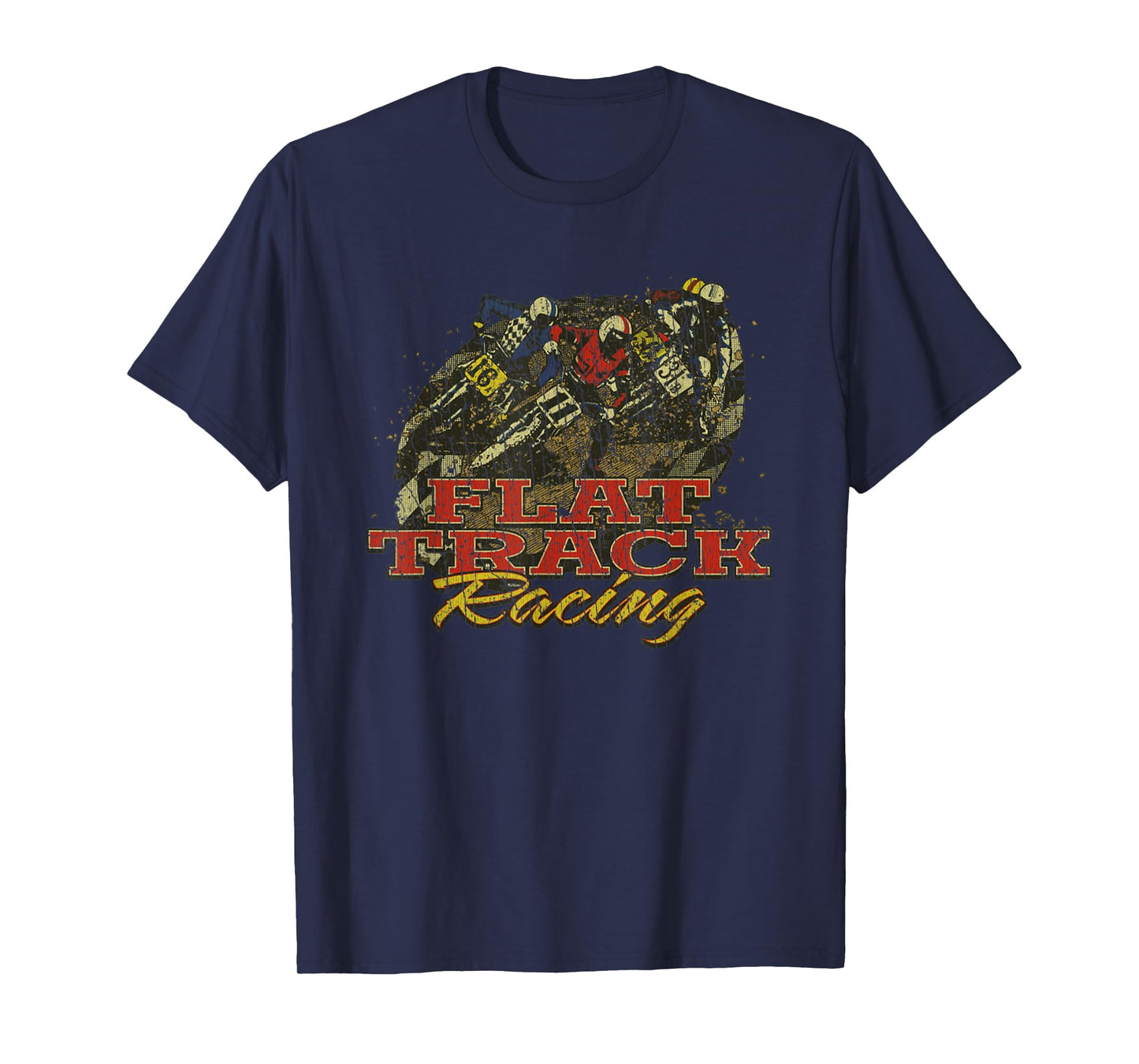 Vintage Flat Track Motorcycle Racing 1974 Dirt Biker T-Shirt