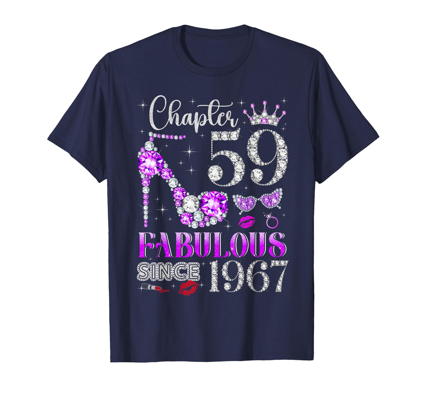 Chapter 59 Fabulous Since 1967 59Th Birthday Ladies Girls T-Shirt