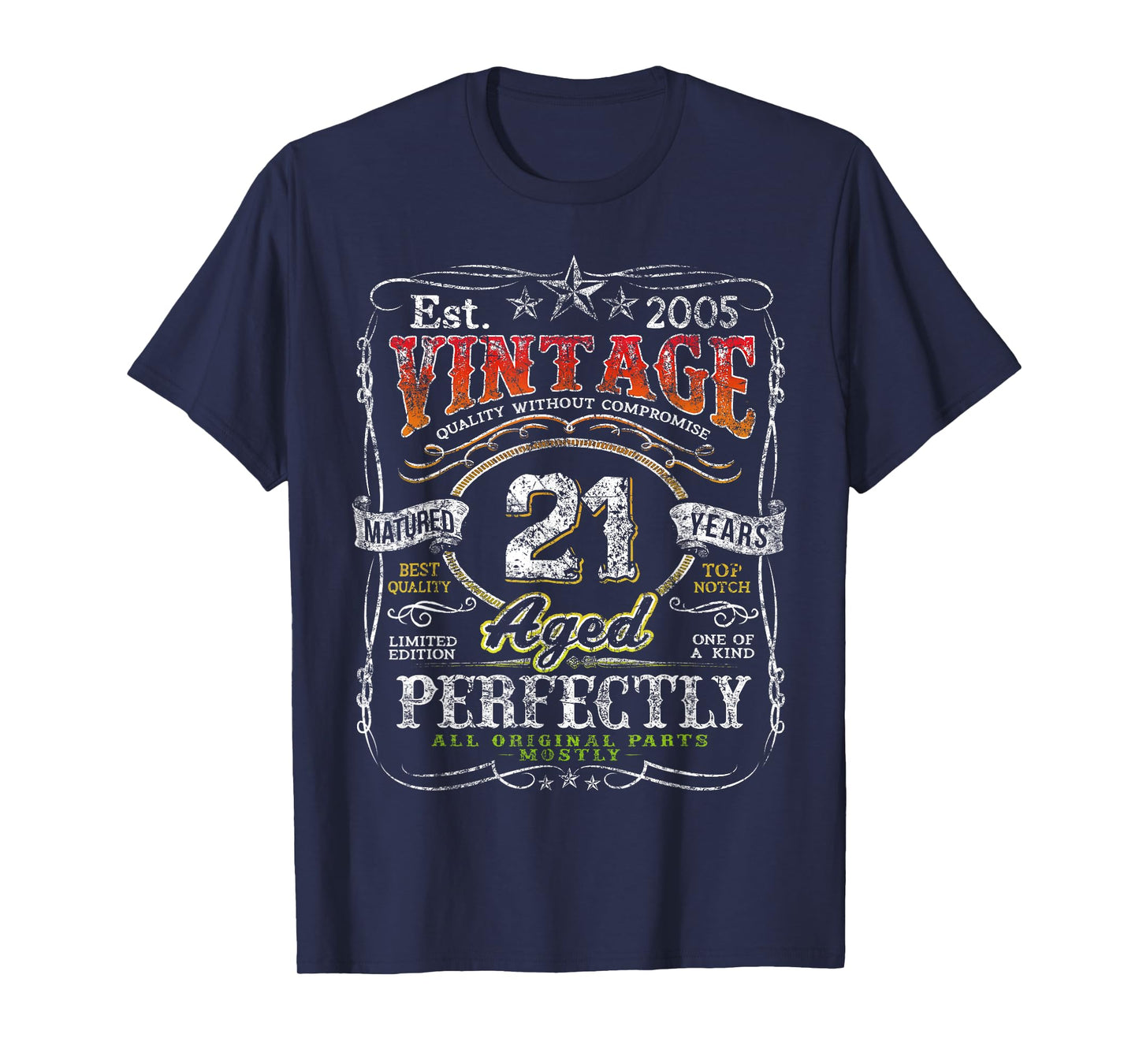 Vintage 2005 Limited Edition Shirt 21 Year Old 21st Birthday T-Shirt
