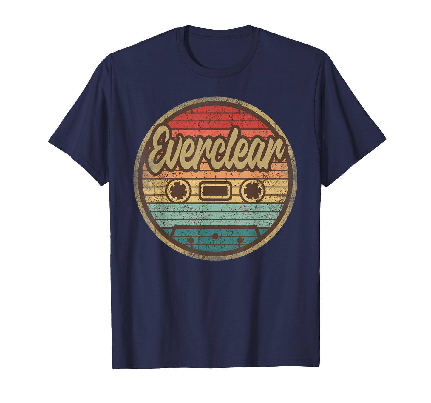 Vintage Eversclear Retro Musician 90s Rock Cassette T-Shirt