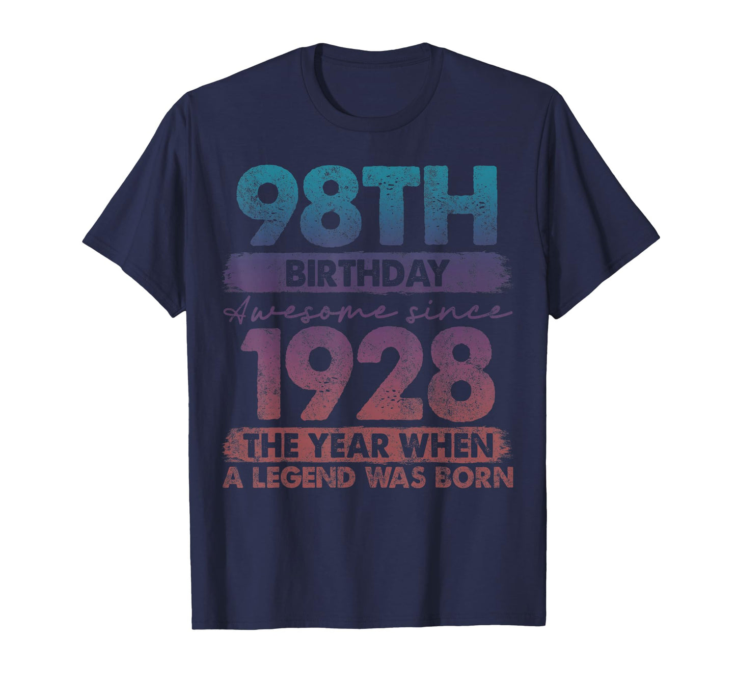 98 Year Old Gifts Vintage 1928 Limited Edition 98th Birthday T-Shirt
