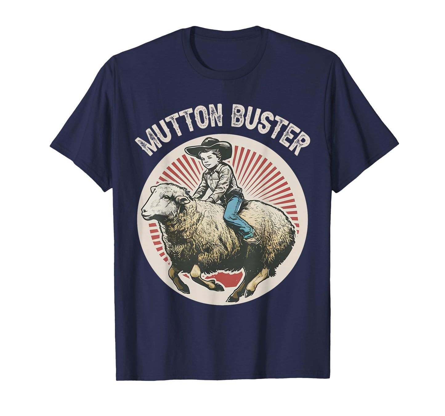 Mutton Buster Mutton Busting Sheep Riding Texas Rodeo Kids T-Shirt