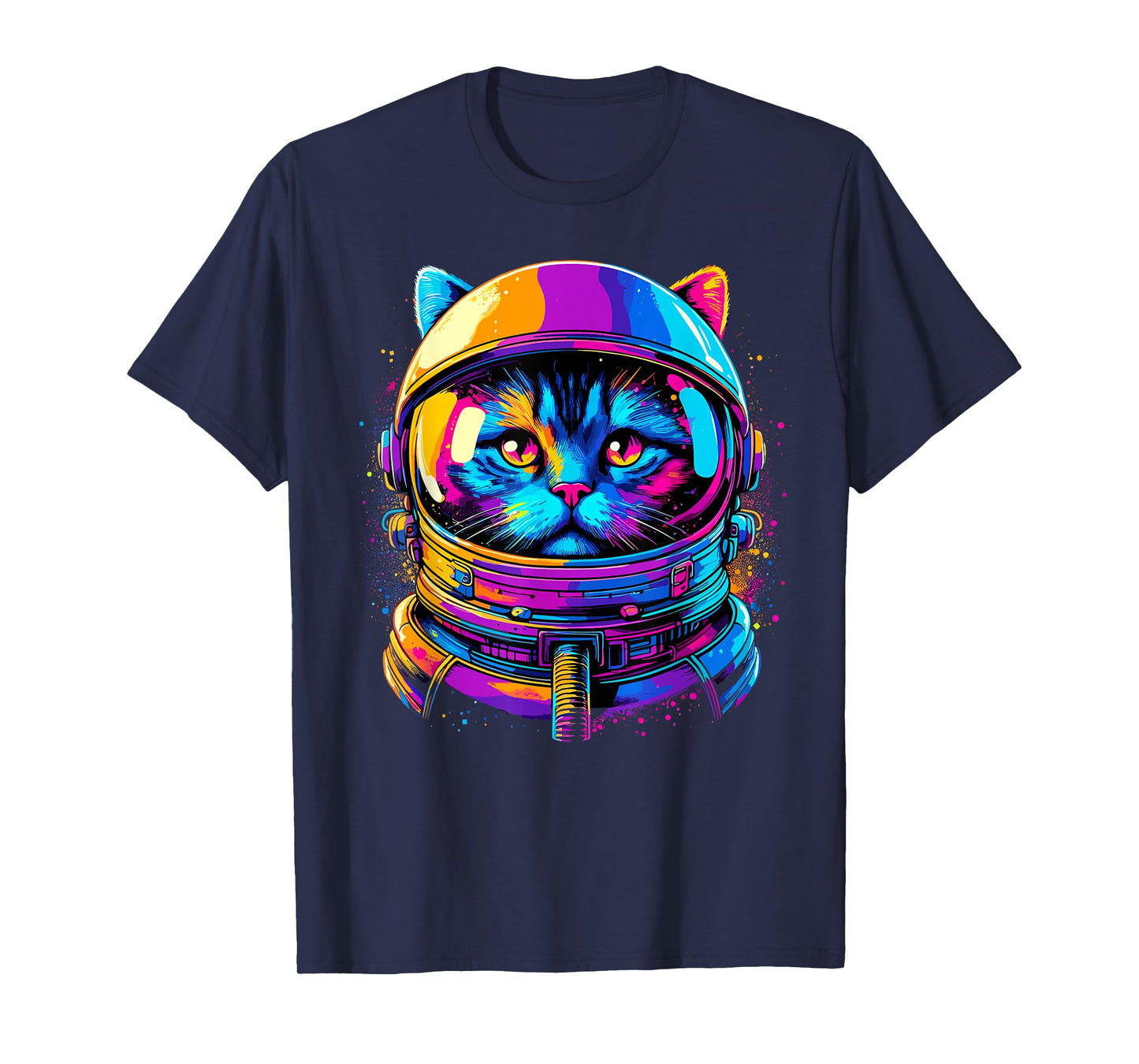 Cat Galaxy Astronaut Cat Space T-Shirt