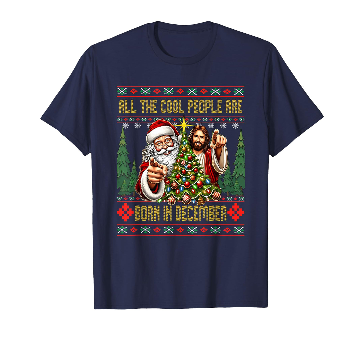 Cool People are Born in December Christian Christmas Bday T-Shirt