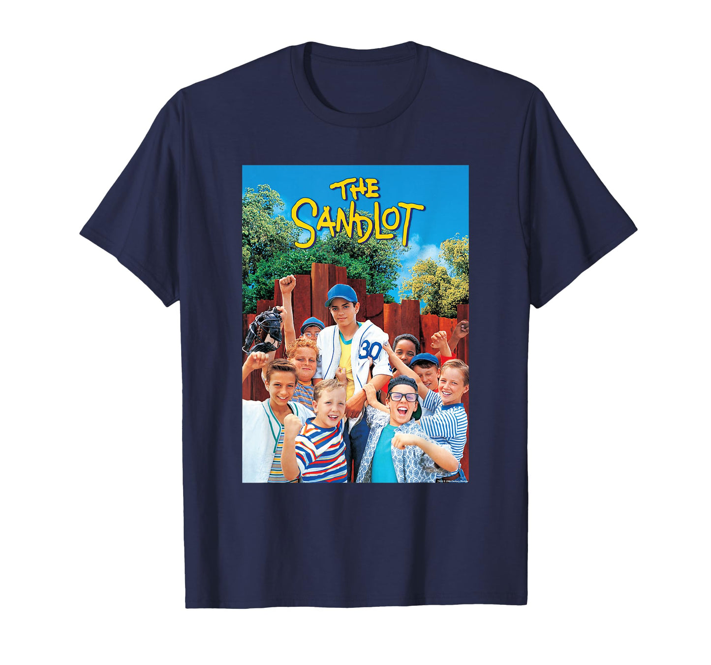 The Sandlot Baseball Team Official 1993 Movie T-Shirt