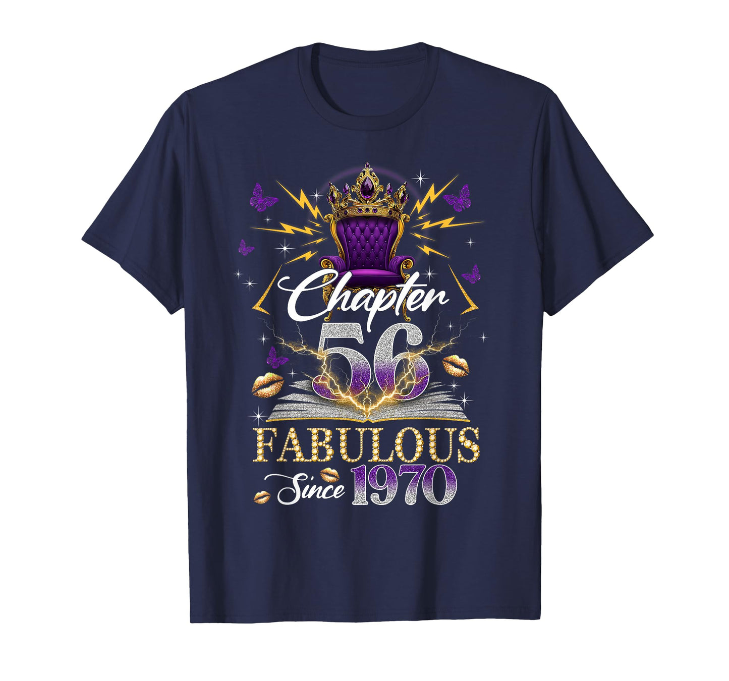 Chapter 56 Fabulous Since 1970 56th Birthday Women Girls T-Shirt