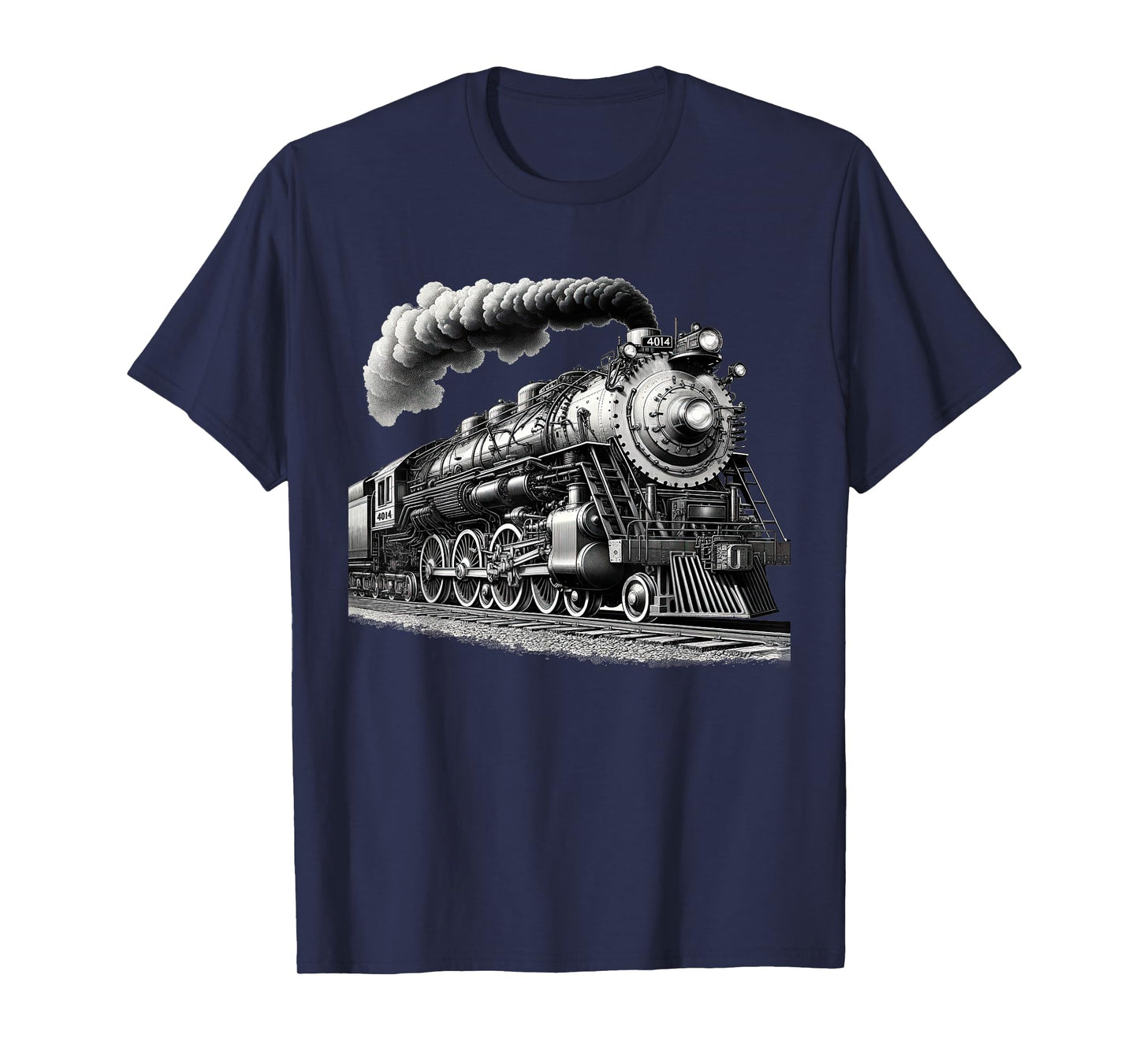 Steam Locomotive Train Vintage 1940s Style Engine Railroad T-Shirt