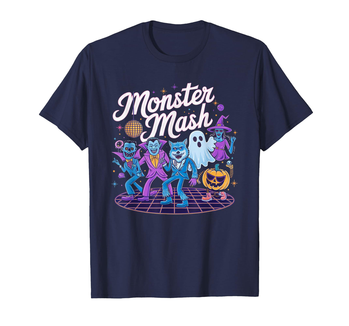 Vintage Monster Mash Ghost Scary Funny Halloween Candy T-Shirt