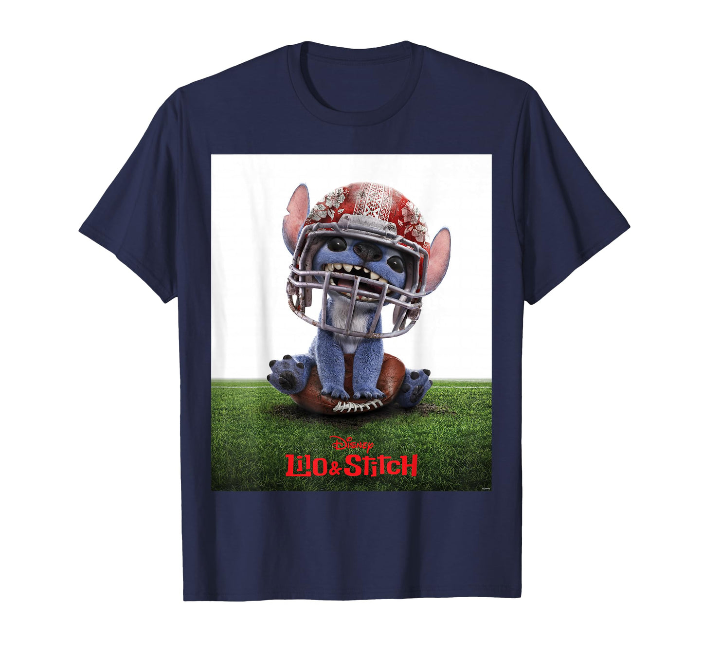 Disney Lilo & Stitch Live-Action Movie Funny Football Poster T-Shirt