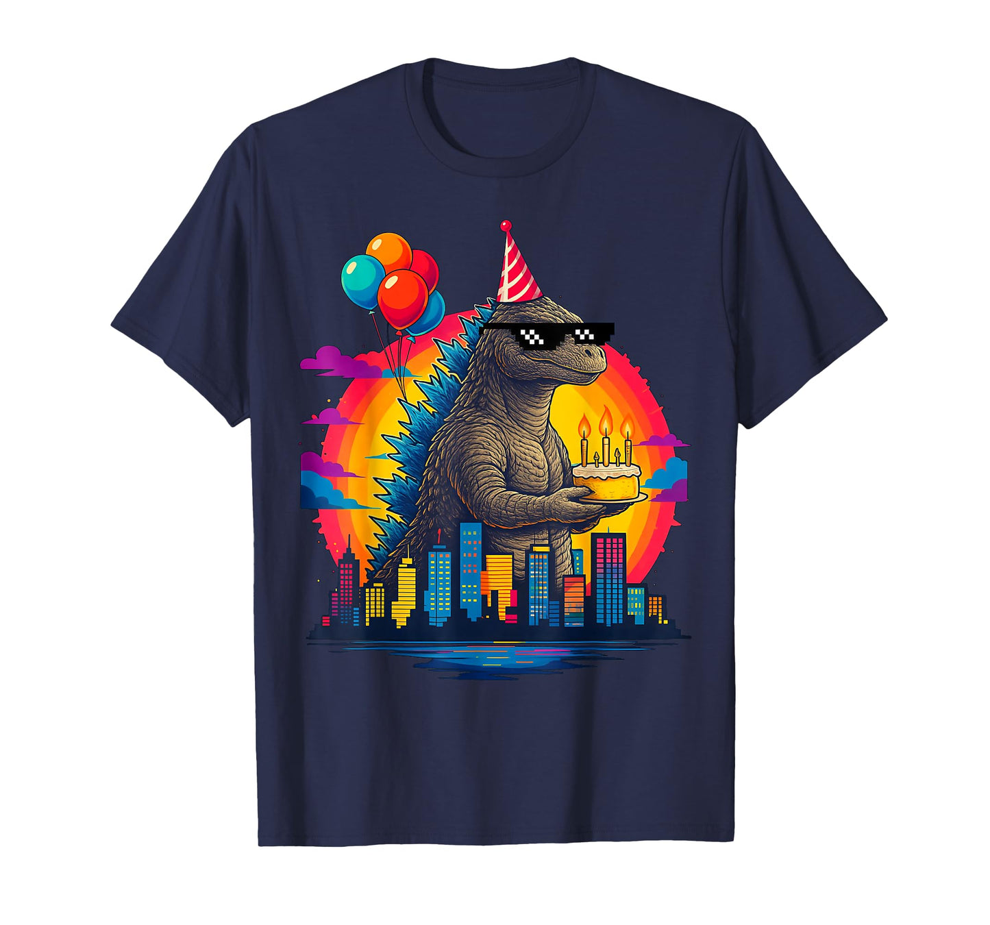 Birthday Boy Kaiju Vintage Birthday Monster T-Shirt