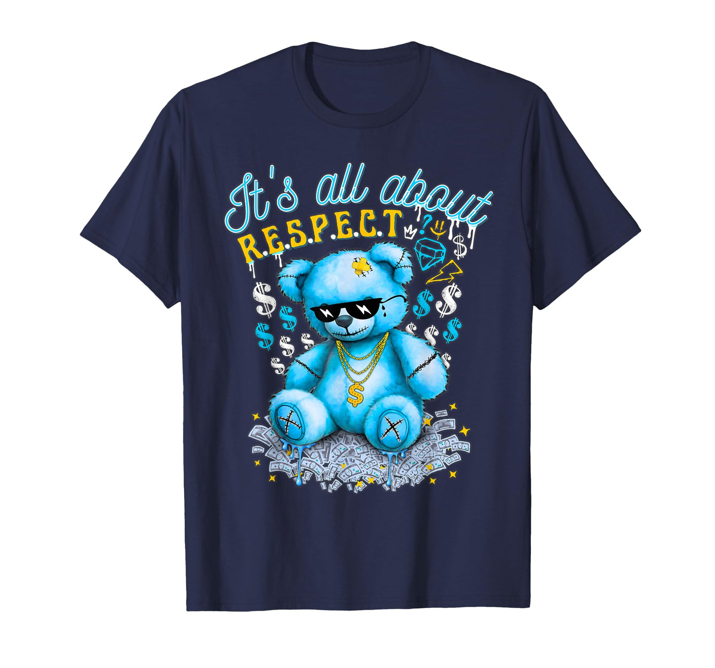 It's All About Respect Gamma Blue Matching T-Shirt