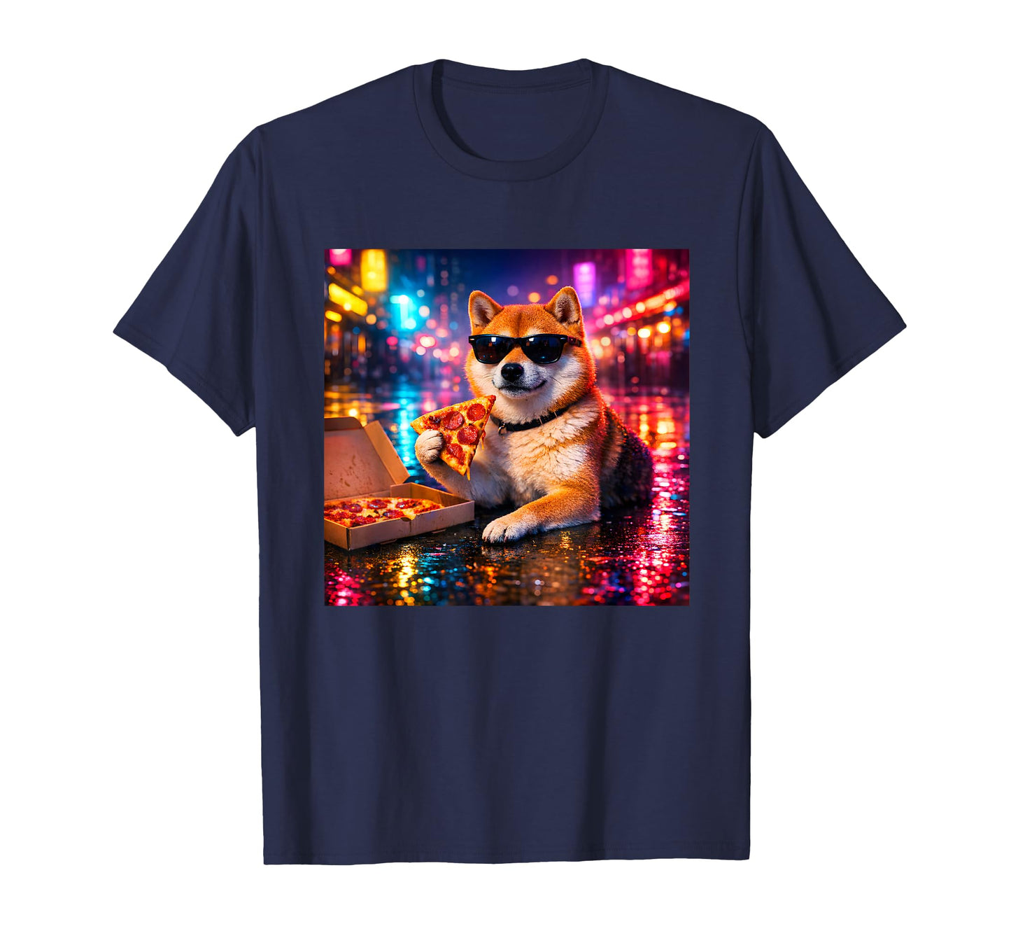 Retro Shiba Inu Boys Dad Mom Funny Dog Costume Clothes T-Shirt