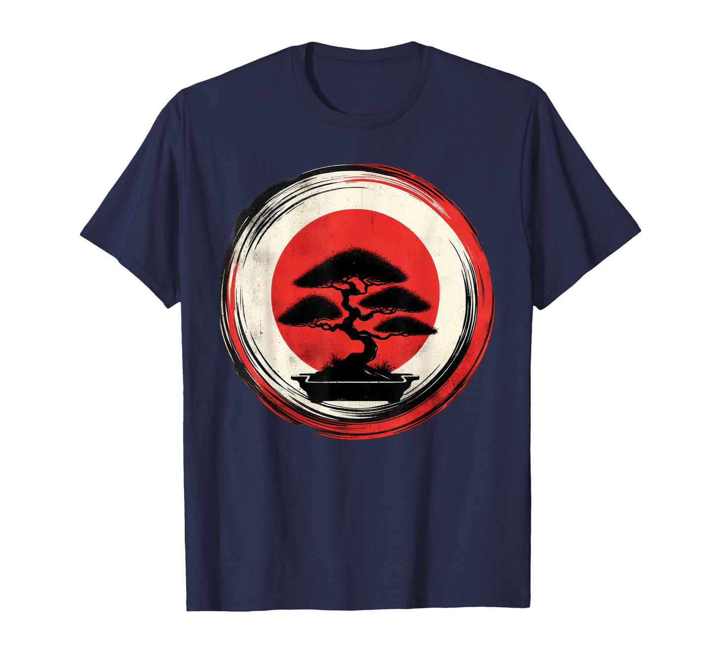 Japanese Bonsai Tree Zen Enso Circle T-Shirt