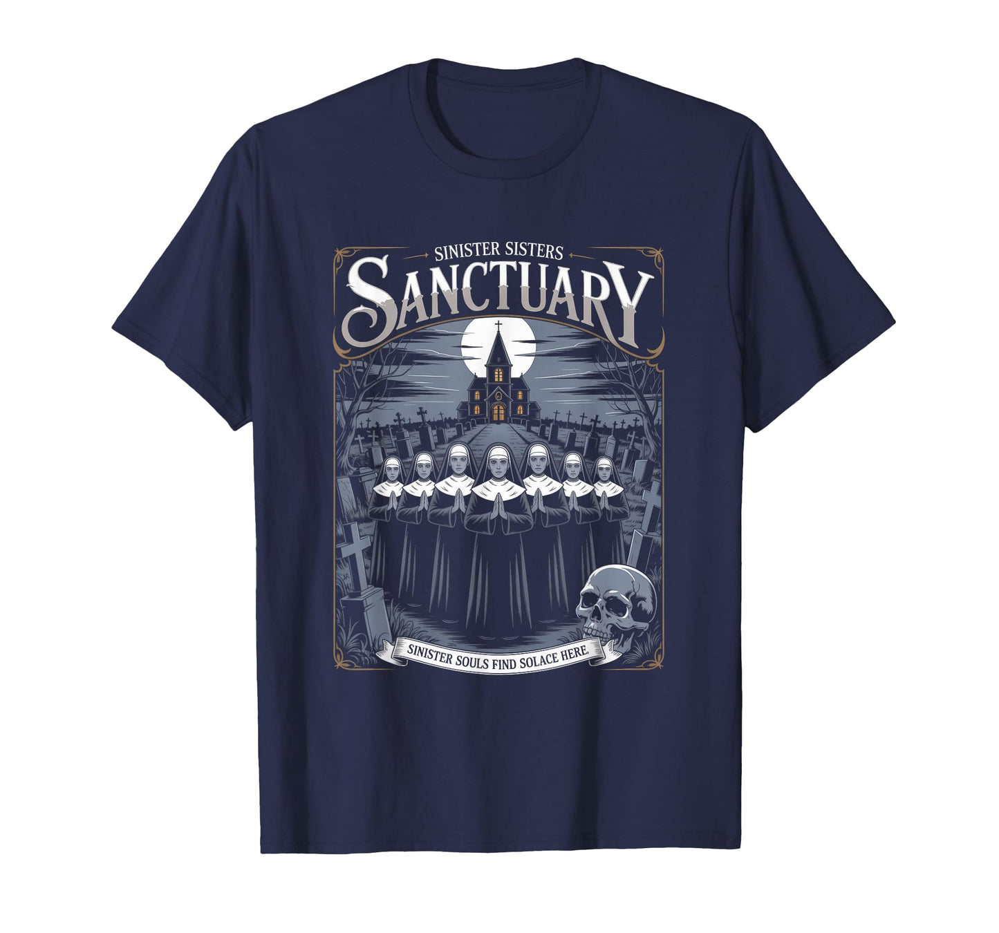 Sinister Sisters Sanctuary Christian Streetwear T-Shirt