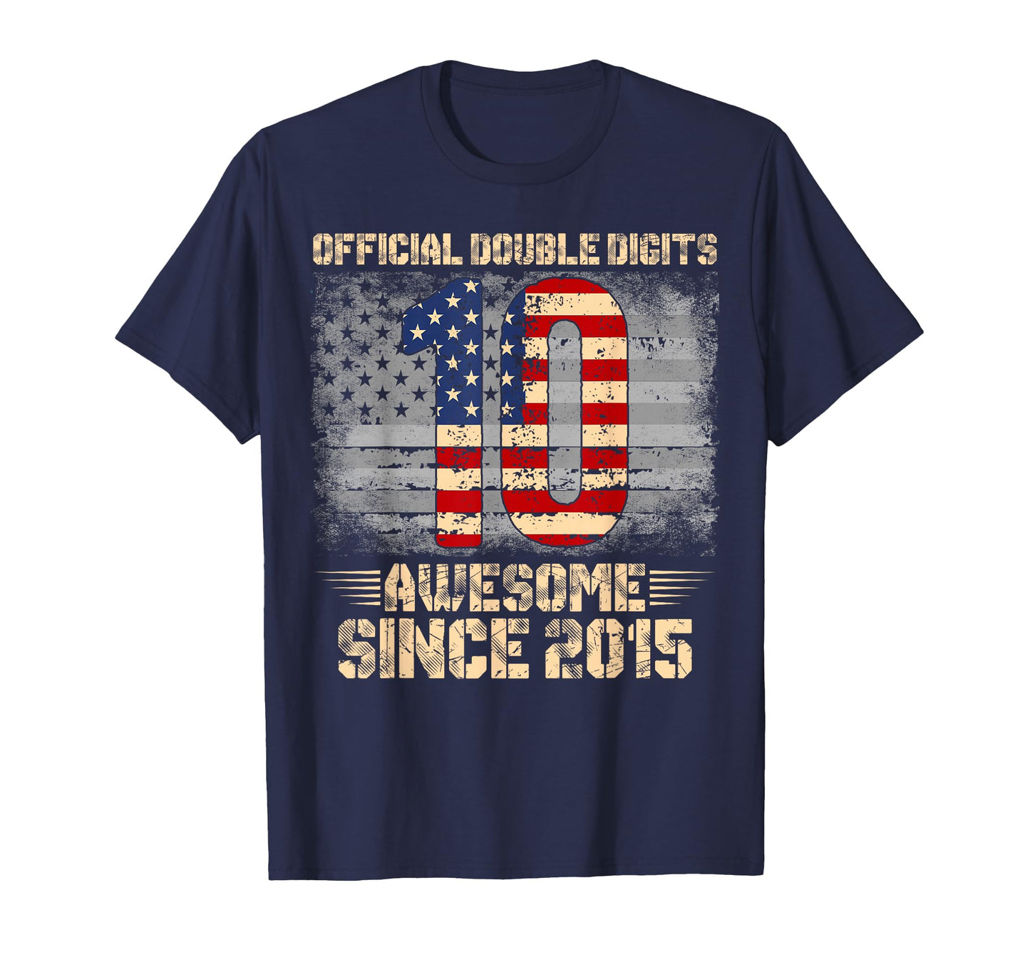 10th Birthday Ten 10 Years Old Since 2015 Double Digits Bday T-Shirt