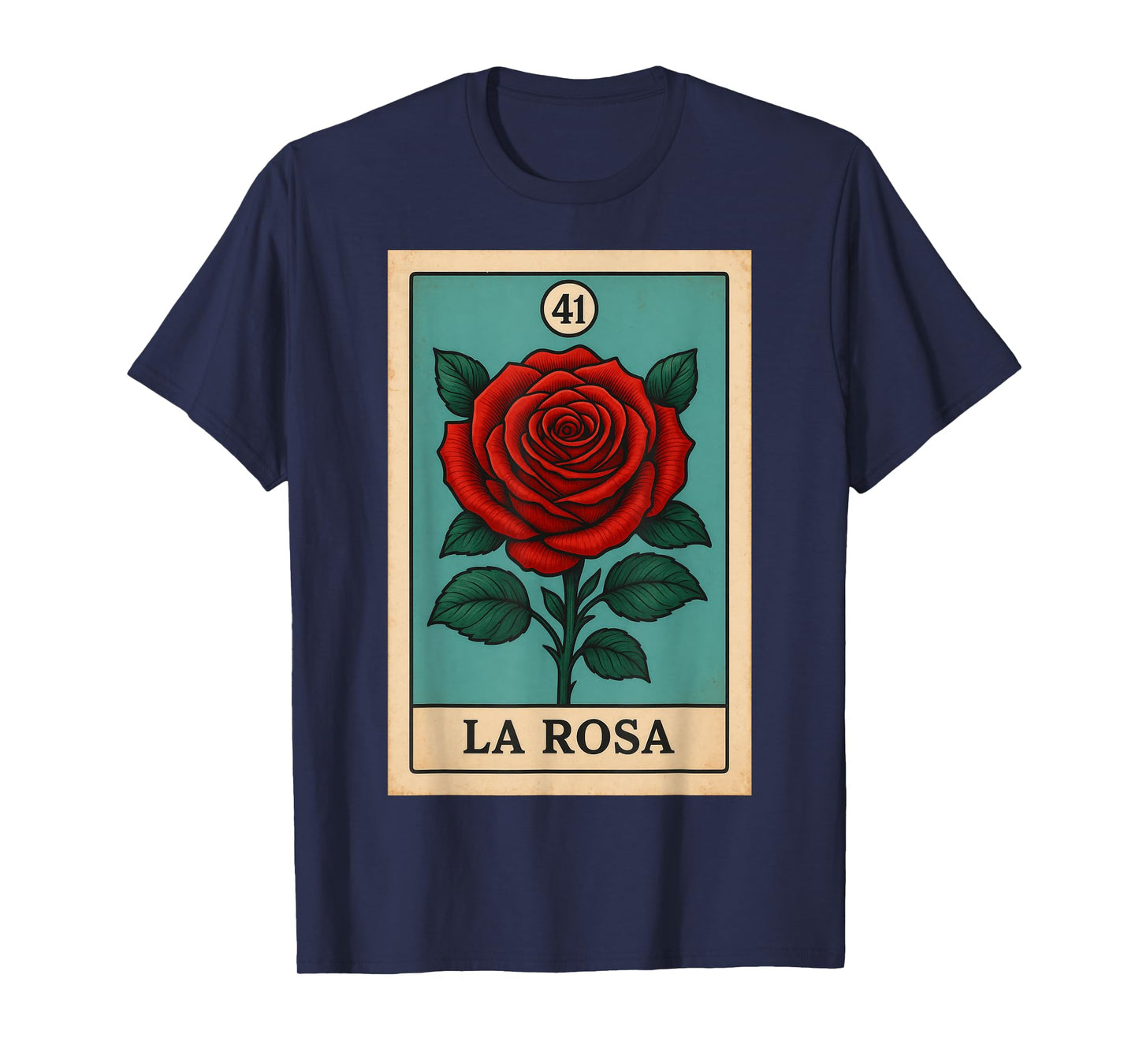 rosa Mexican Lottery Bingo Game, Roses T-Shirt