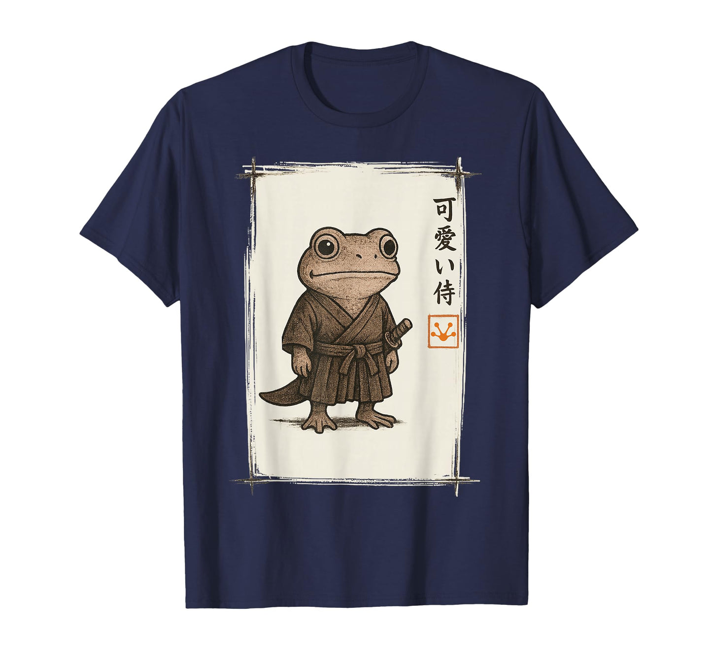 Samurai Frog Japanese Art Anime Funny Gifts Men Women Kid T-Shirt