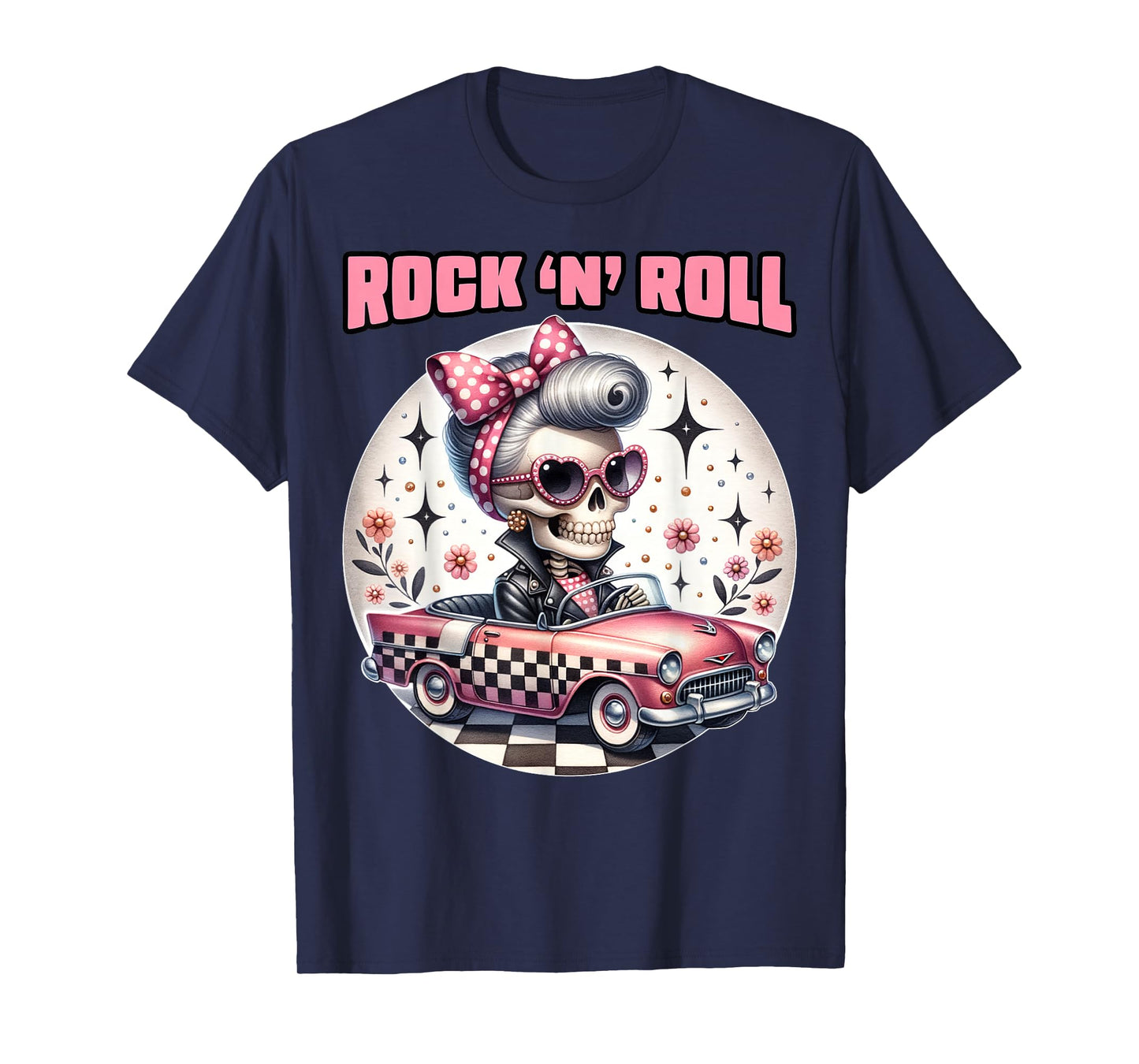 Rock N Roll 50s Sock Hop Dance Doo Wop Rockabilly 1950s Art T-Shirt