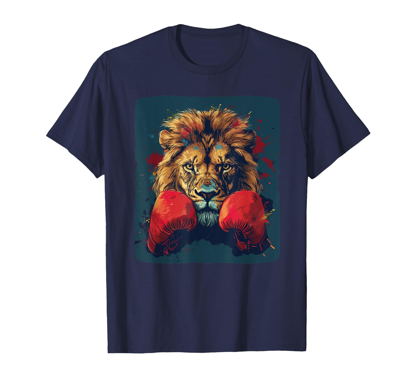 Cool lion with boxing gloves costume T-Shirt