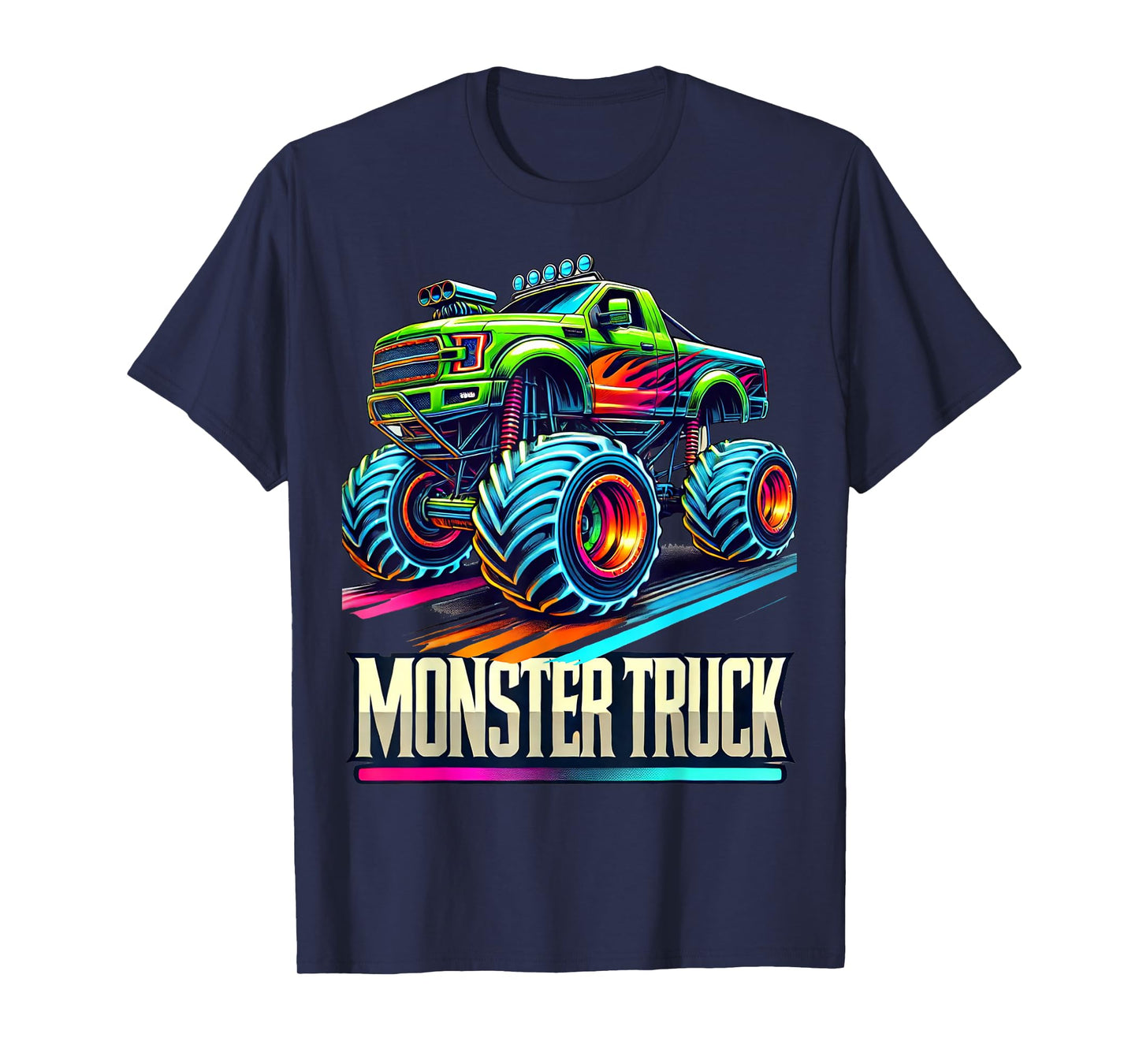 Monster Truck Birthday Party Retro Vintage Monster Trucks T-Shirt