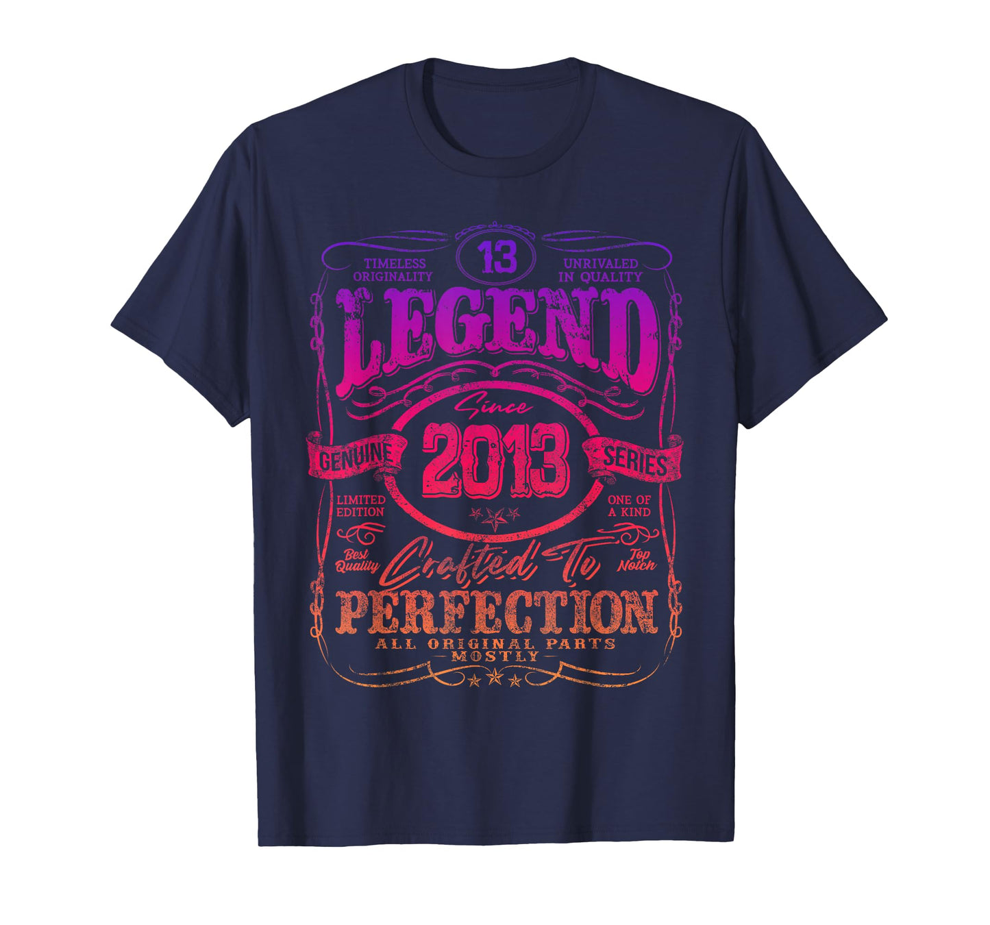 Vintage 2013 Limited Edition Shirt 13 Year Old 13th Birthday T-Shirt