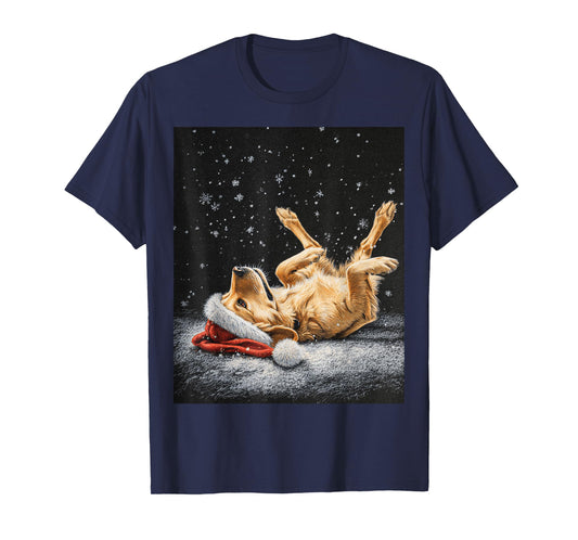 Cute Christmas Golden Retriever T-Shirt