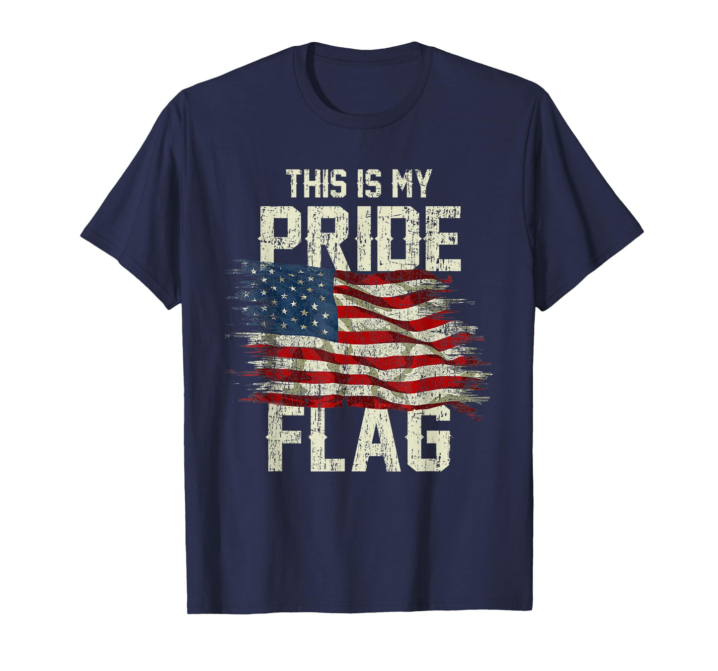 This Is My Pride Flag USA American 4th of July Patriotic T-Shirt