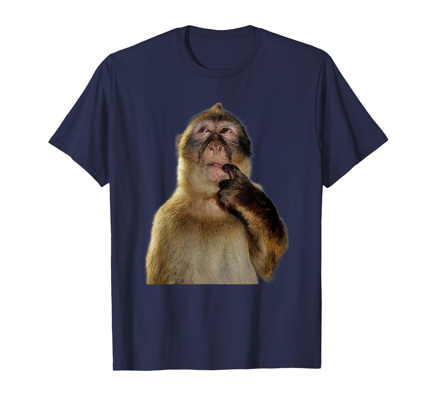 Thinking Monkey Meme T-Shirt