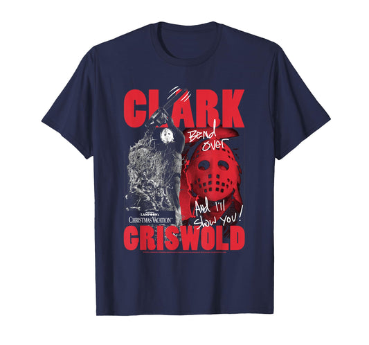 Christmas Vacation Clark Griswold Hockey Mask Holiday Movie T-Shirt