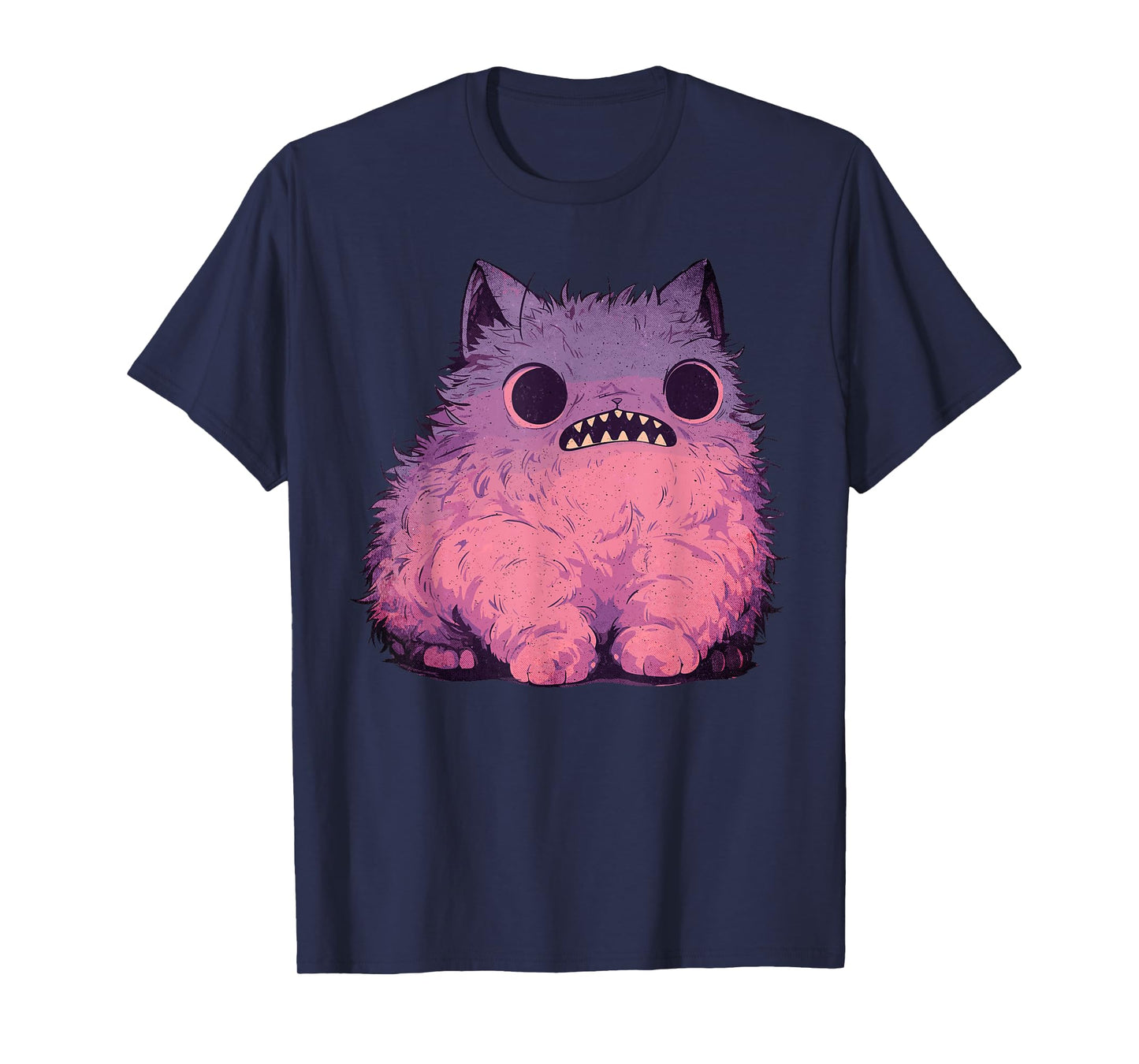 Cat Monster Graphic Kawaii Pastel Goth Anime Aesthetic Goth Men Women Kids T-Shirt