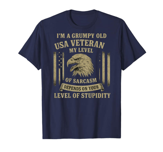 Grumpy Old USA Veteran T-Shirt
