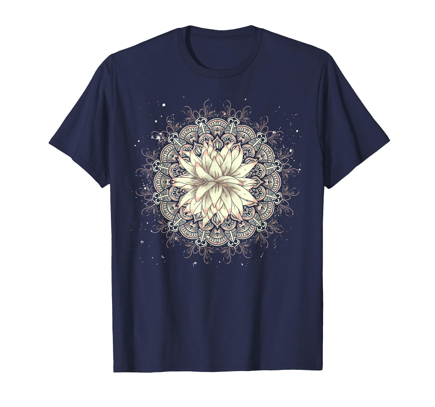 Buddhist Flower Blossom Prana Art Spiritual Lotus Mandala T-Shirt