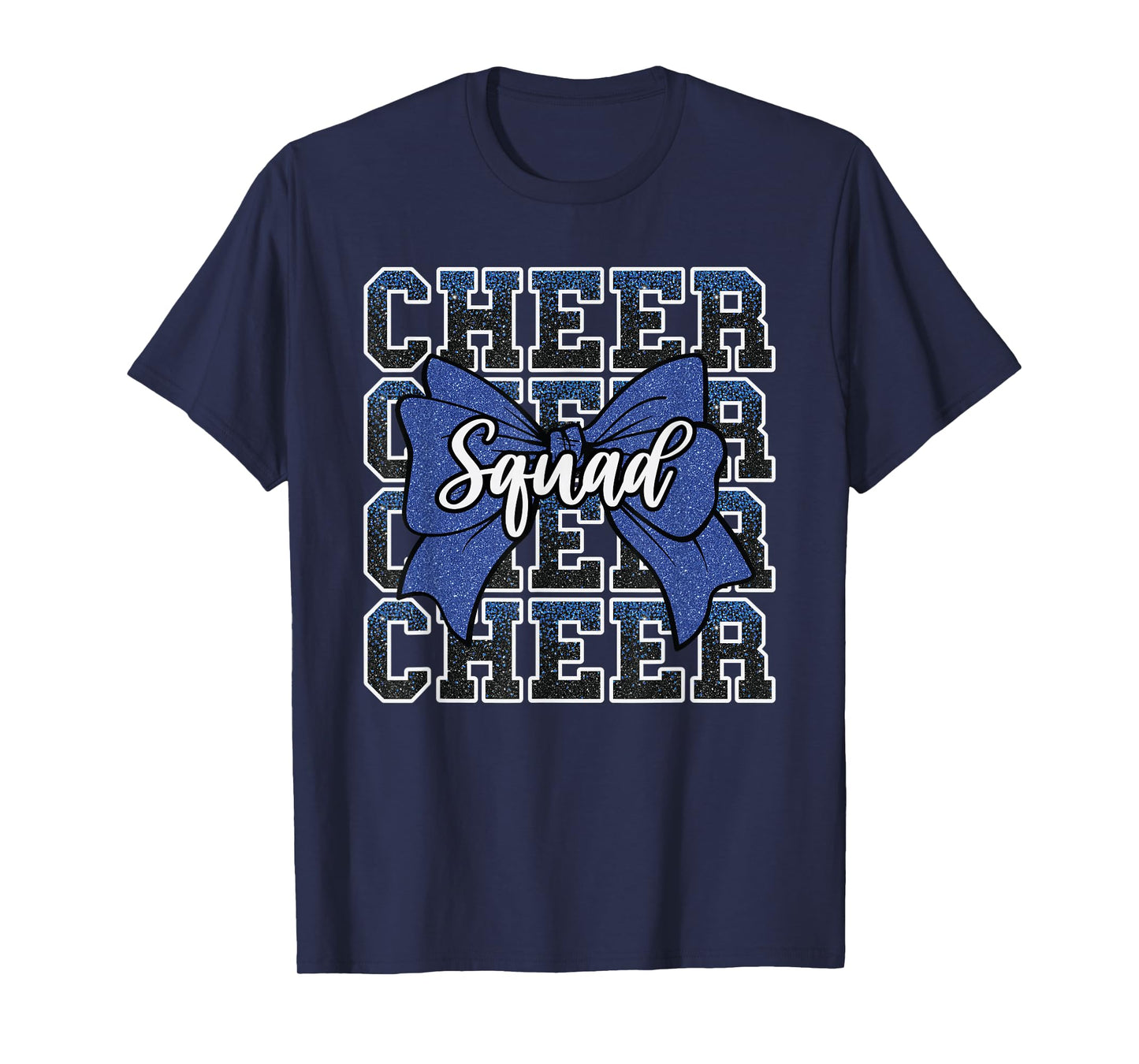 Blue Cheer Squad Funny Sport Cheerleader Cheerleading Team T-Shirt