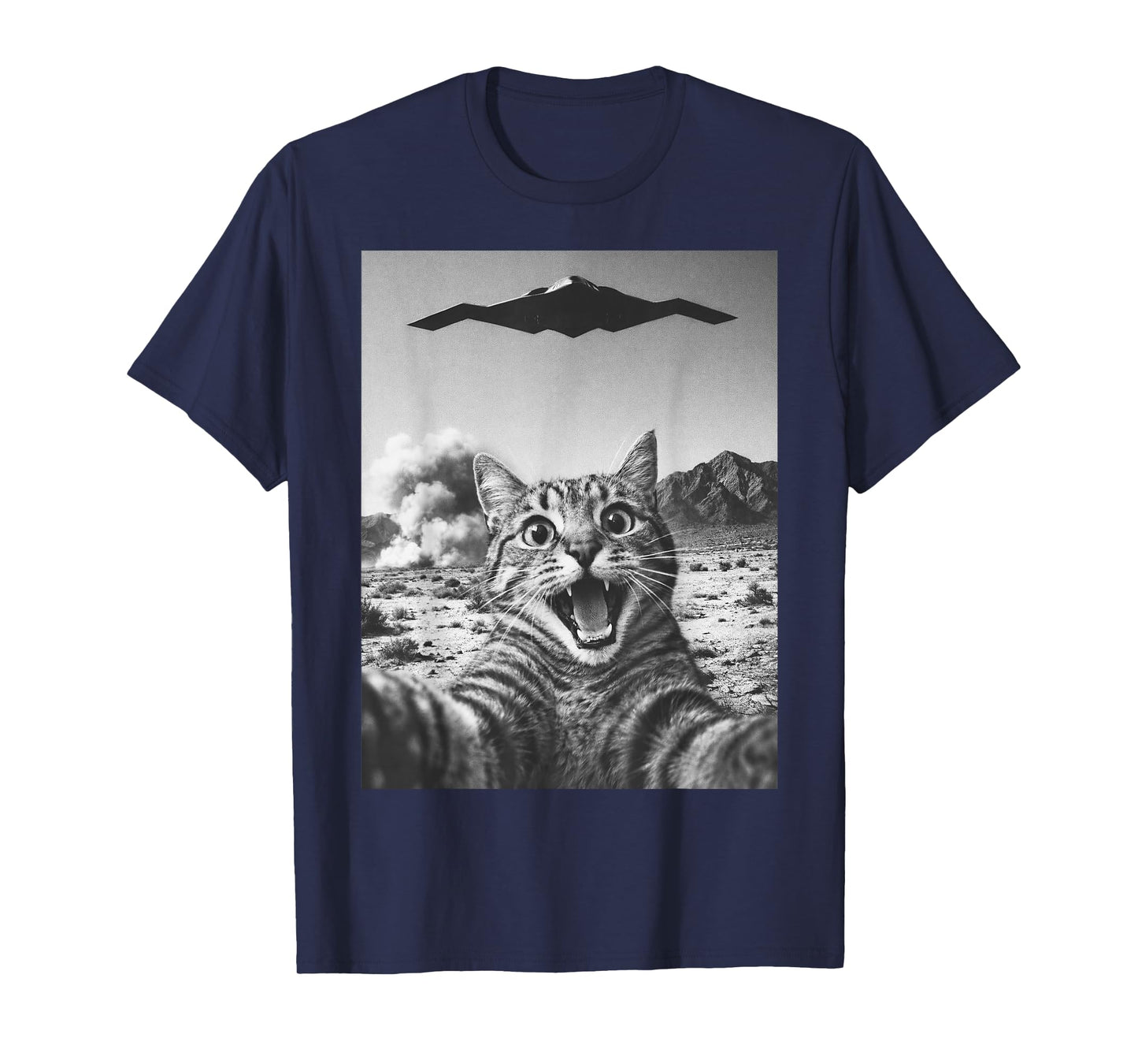 Cat Selfie Funny Operation Epic Fury Cat Meme T-Shirt