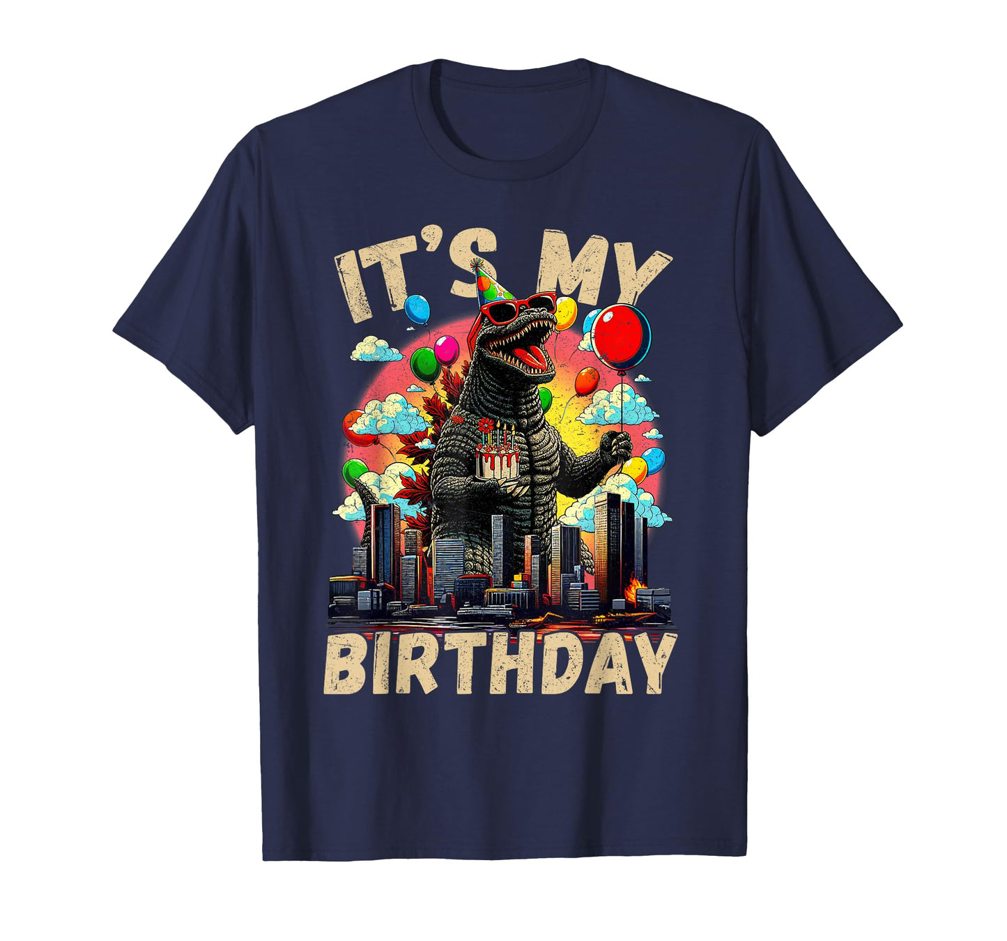 Kaiju Birthday Party Japan Monster Bday Dinosuar Decorations T-Shirt