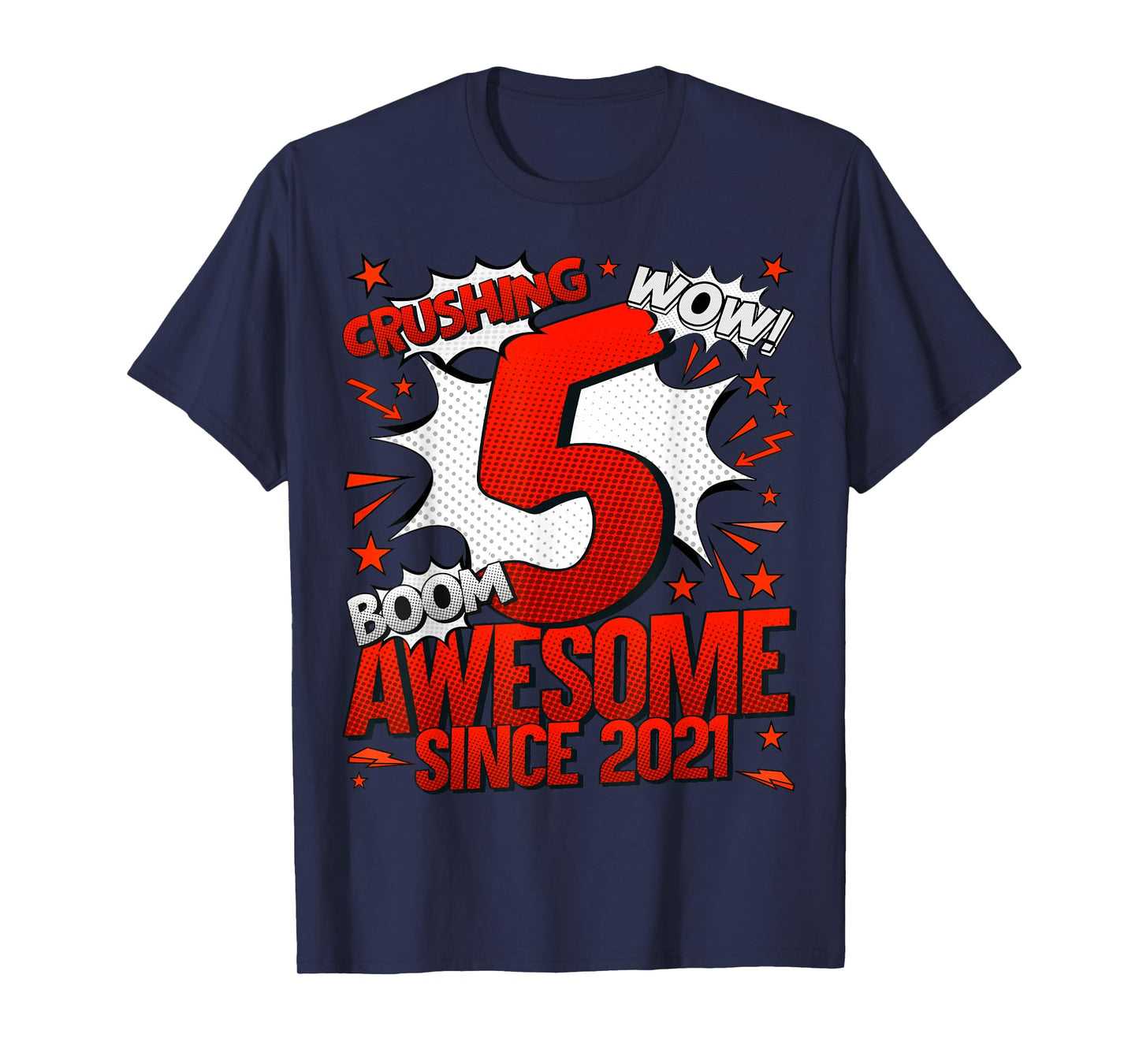 5 Year Old Gifts for Boys 5th Birthday Boy 5 Year Old Boy T-Shirt