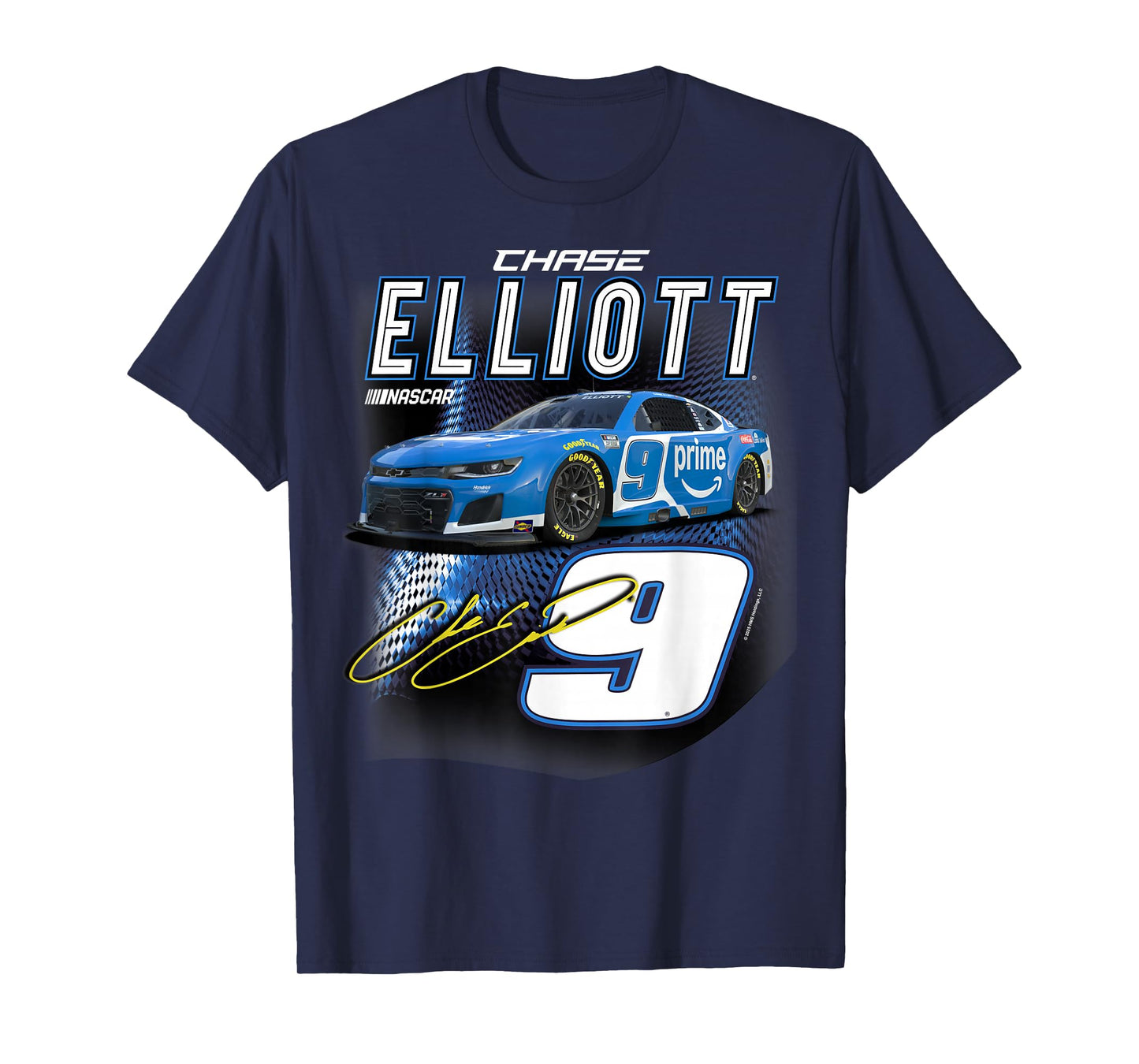 Hendrick Motorsports Elliot Chase Signature No 9 Camaro ZL1 T-Shirt