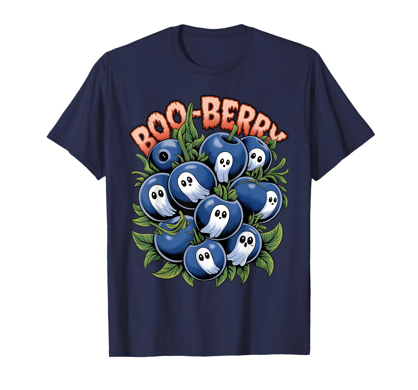 Boo Berry Blueberry Halloween Funny Ghost Costume Boys Girls T-Shirt