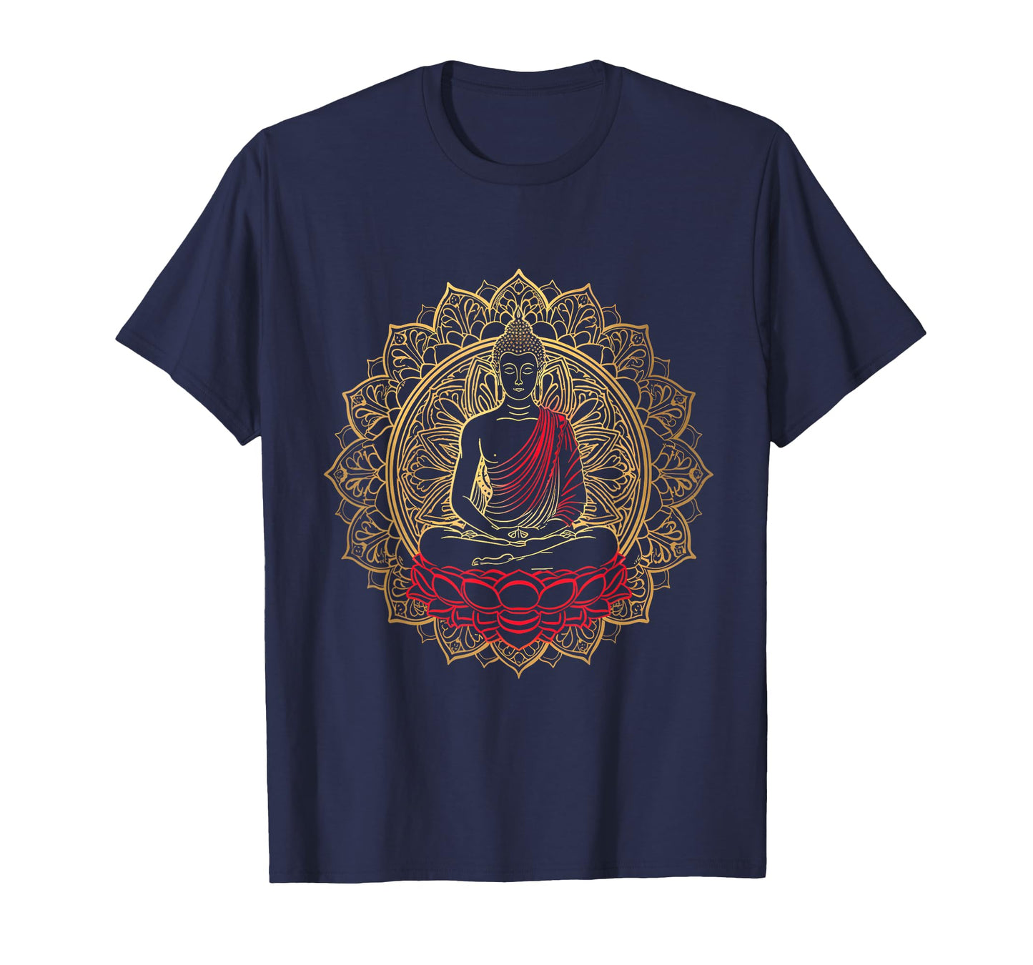Meditation Spiritual Mandala Buddhist Zen Buddha Hindu T-Shirt