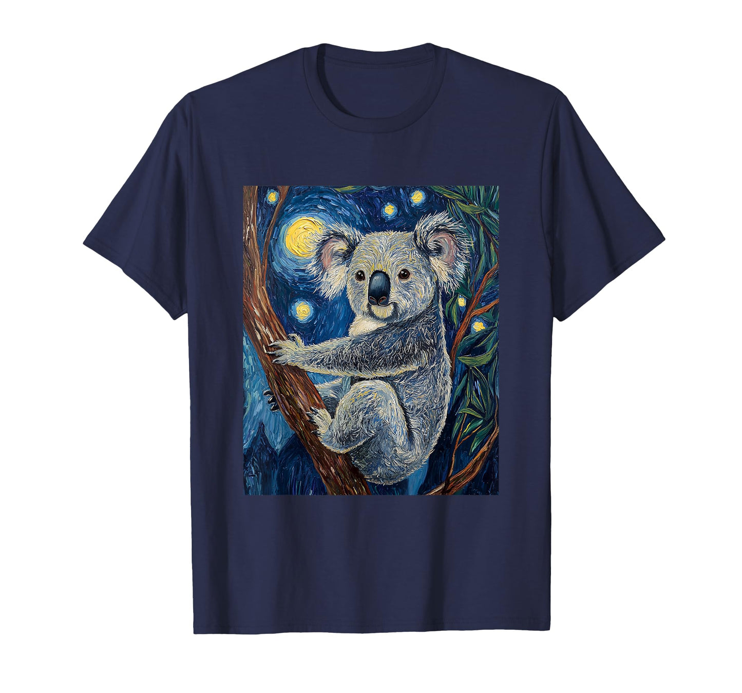 Cute Koala Bear - Van Gogh Style - Starry Night Graphic T-Shirt