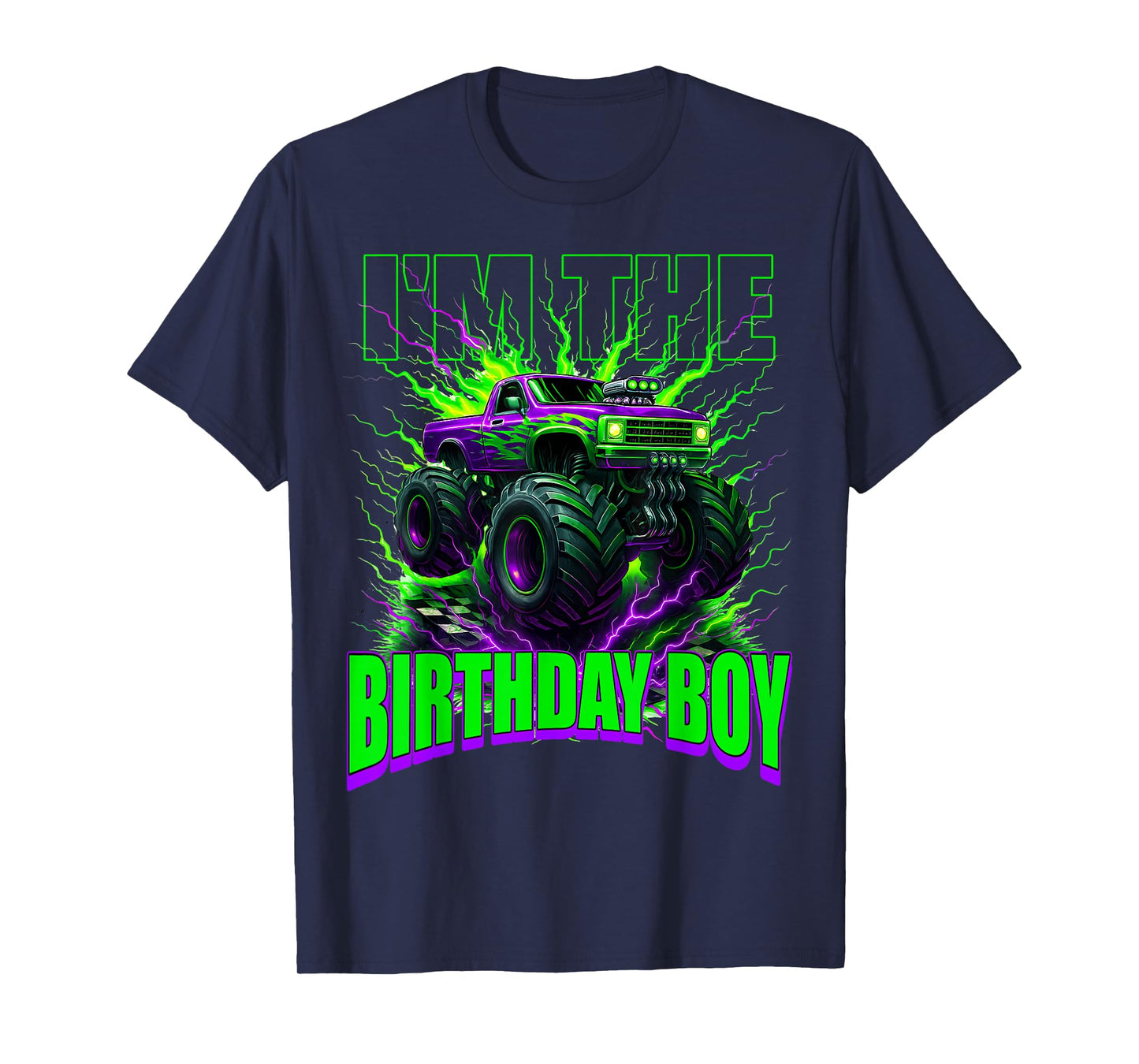 I'm The Birthday Boy Monster Truck Family Matching Party T-Shirt