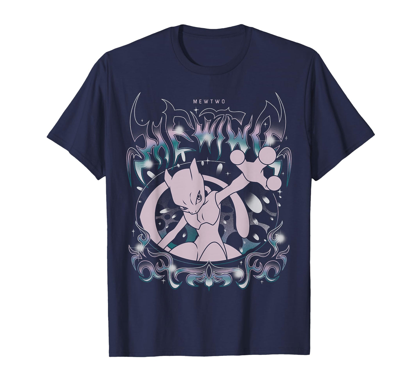 Pokémon - Mewtwo Grunge Oversized T-Shirt