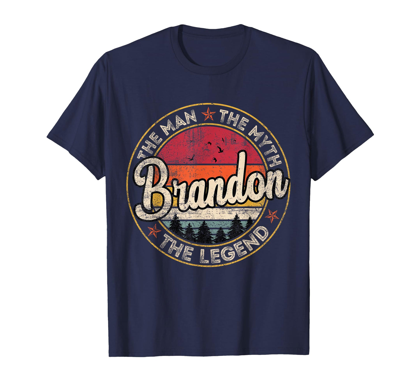 Brandon The Man The Myth The Legend Personalized Name T-Shirt