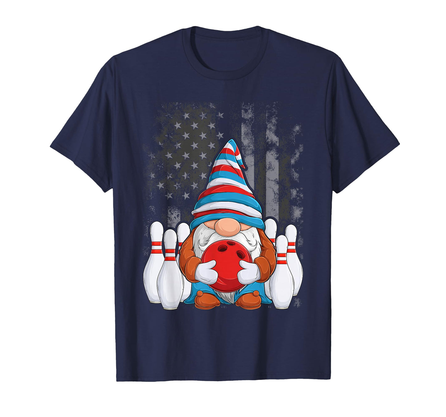 Bowling Gnome Bowling Gnomes Funny Gnome Bowling T-Shirt
