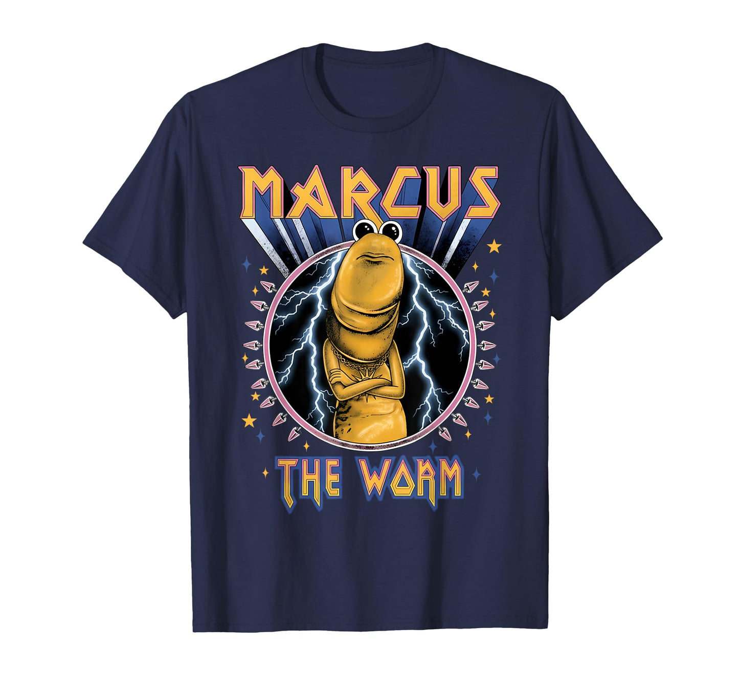 Funny Marcus The Worm Heavy Rock RockWorm Humor Meme T-Shirt