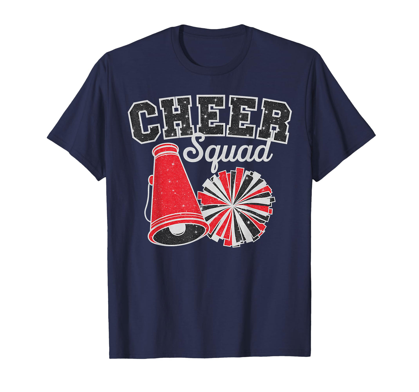 Cheer Squad Funny Cheerleader Cheerleading Red Women Girl T-Shirt