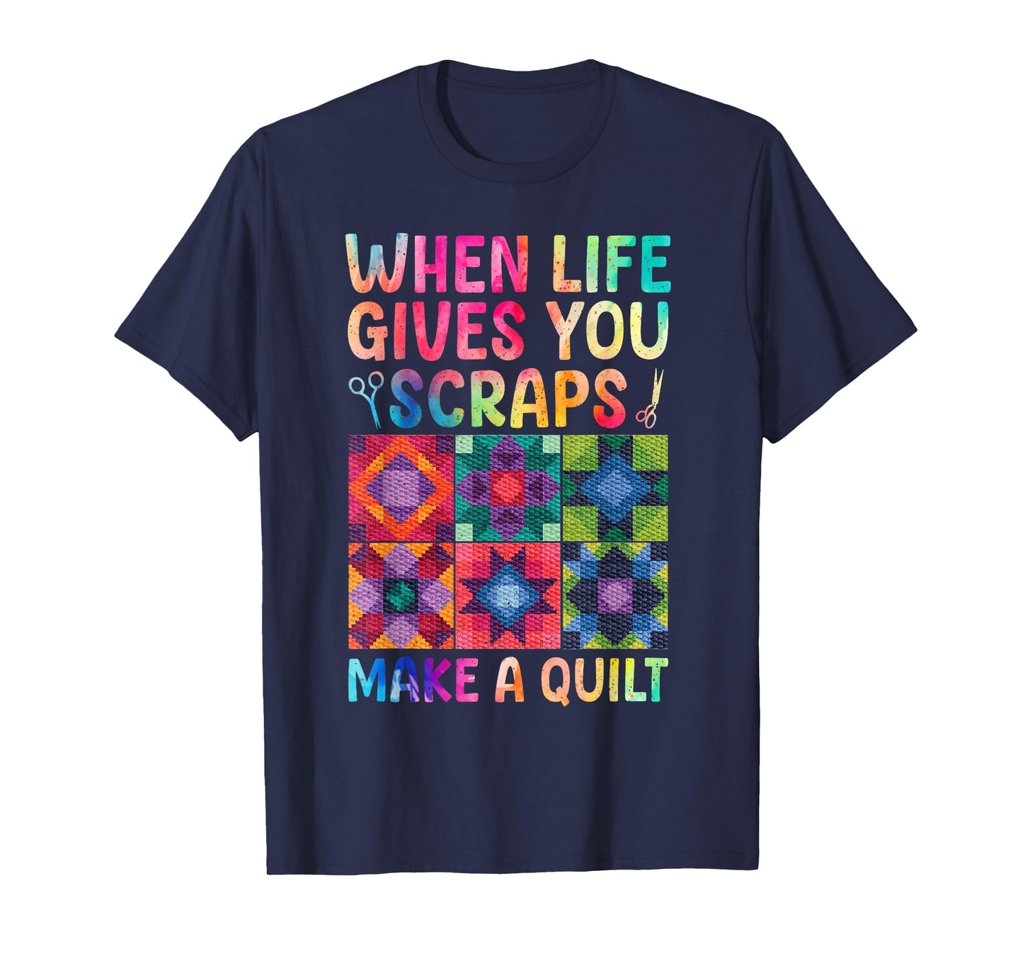 Quilting Design for Women Grandma Quilt Lover Sewing Quilter T-Shirt