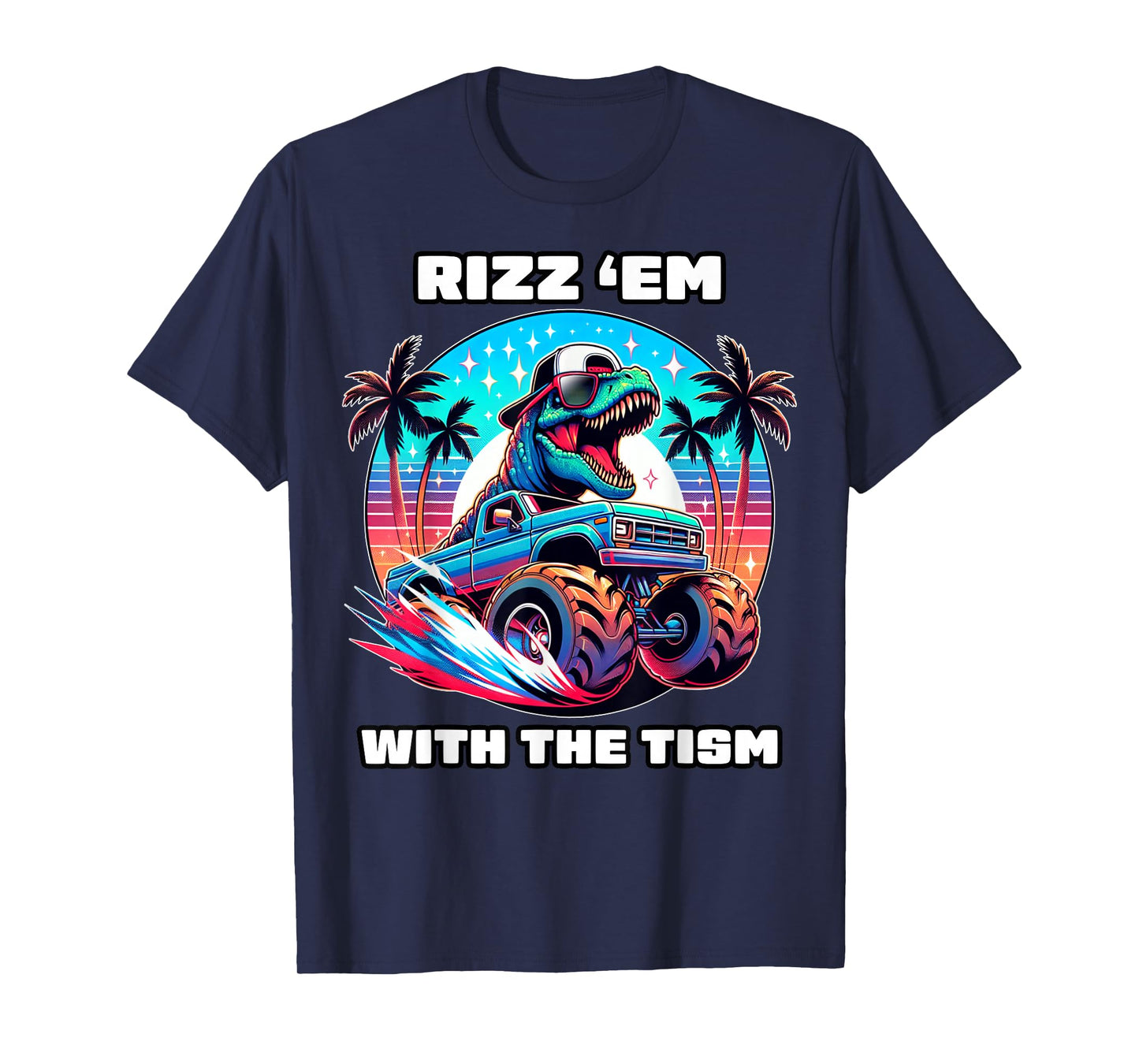 Rizz Em With The Tism Autism Awareness Funny Meme Boys Girls T-Shirt
